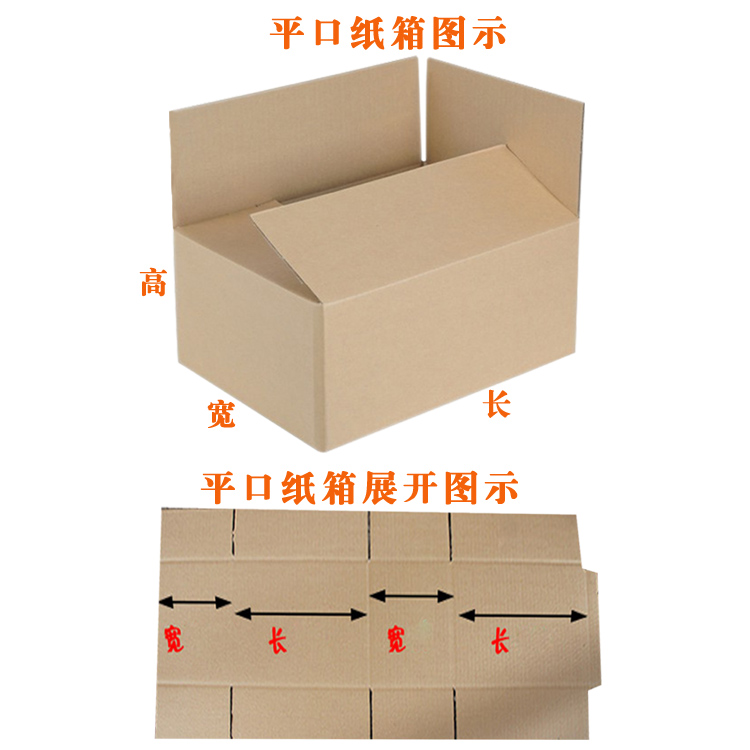 紙箱子箱形直口箱制成品及展開(kāi)圖比照.jpg
